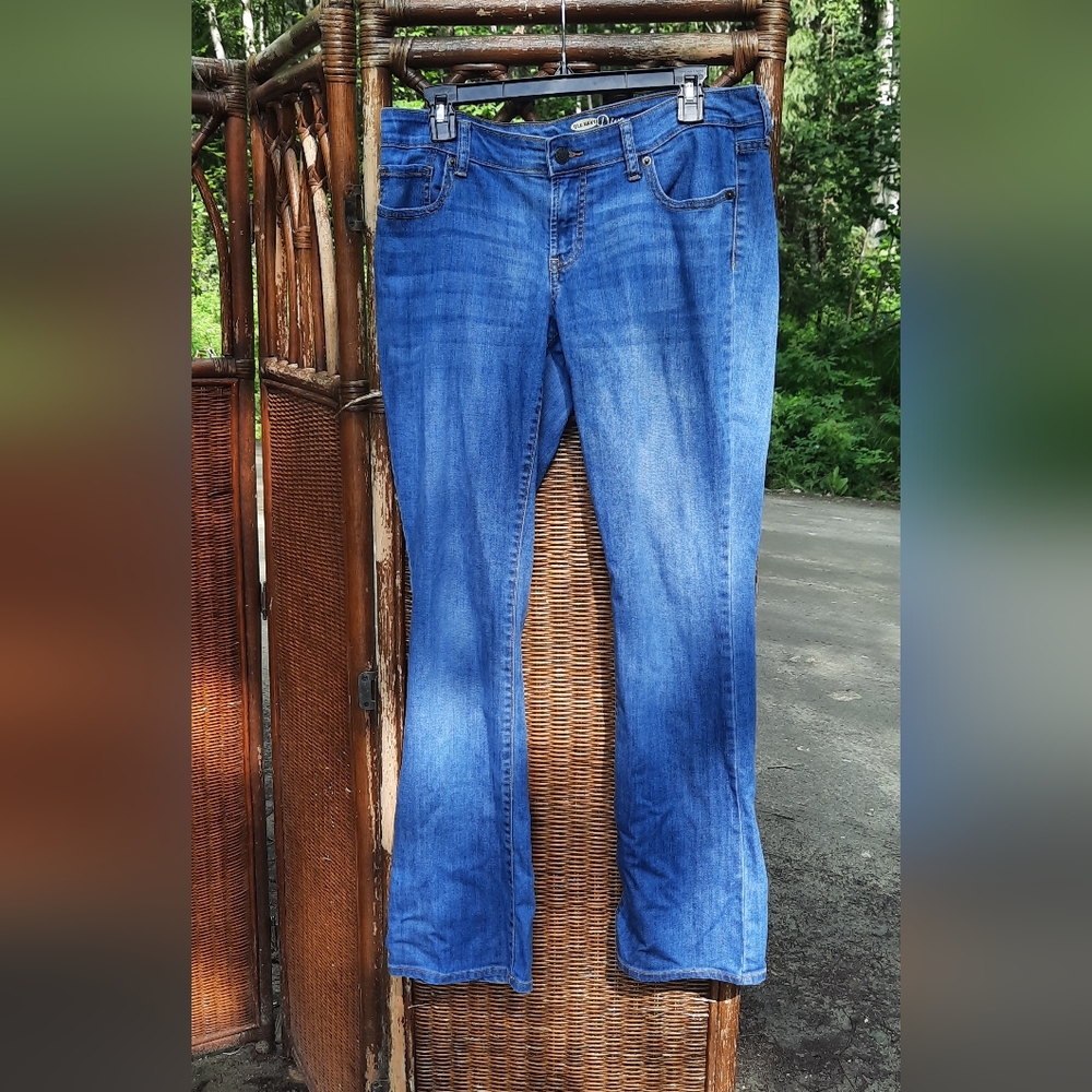 🍀3/15 Old Navy Wide leg Blue Jeans
